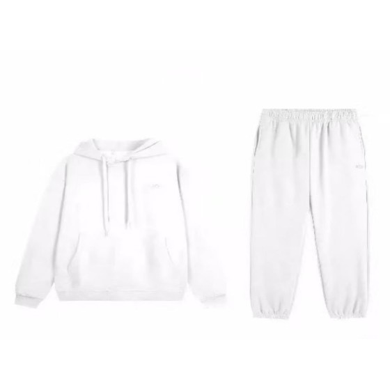 ALO White Hooded Jogger Suit